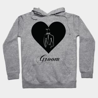 Groom and Bride. Bridal Shower. Wedding Party Hoodie